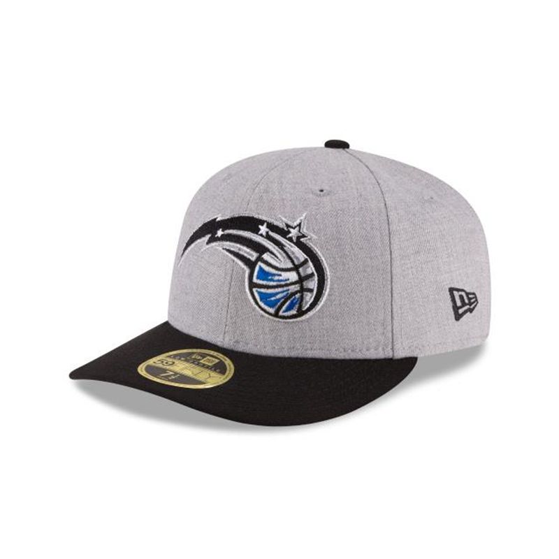 NBA Orlando Magic Heather Low Profile 59Fifty Fitted (JPQ5252) - Grey New Era Caps